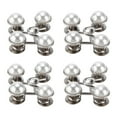 thumbnail image 4 of 16 Pcs Boutons Réutilisables Robustes Durables Design à Fente pour Carte Pratique Bouton Jean Petite Perle Blanche, 4 of 8