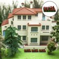 thumbnail image 5 of Micro Landscape Colorful Scenic Bushy Violet Bushes Building Model Kits Tuft Miniature Vegetation Shrub Handmade Grass :35 Model Railway Layout Rose flower, 5 of 8