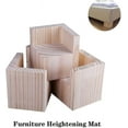 thumbnail image 3 of Set Of 4 Bed Risers Furniture Risers, Heavy Duty Furniture Wooden Lifts, 3 of 5