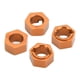 thumbnail image 5 of M Buder 7mm Hex Wheel Hubs Adaptador Duradero de Aleación de Aluminio para Coche RC FMS FCX24 1/24, Accesorio de Coche a Control Remoto, Dorado (0.28 inches / 0.7 cm), 5 of 9
