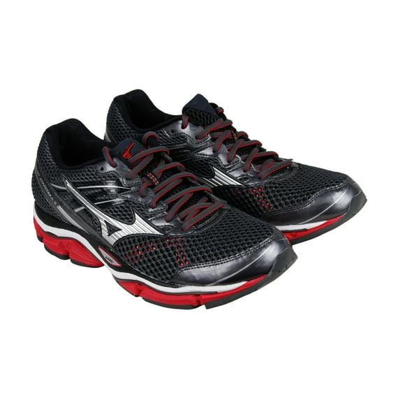 Mizuno Wave Enigma 5 Mens Black Mesh Athletic Lace Up Running Shoes