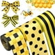 thumbnail image 1 of Cinta decorativa Wiaxin, 3 rollos, 6,4 cm x 13,8 m, color amarillo y negro, 1 of 7