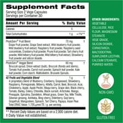 Botanic Choice 42 Fruits and Veggies Supplement Capsules, Herbal Dietary Supplement- 60 Count
