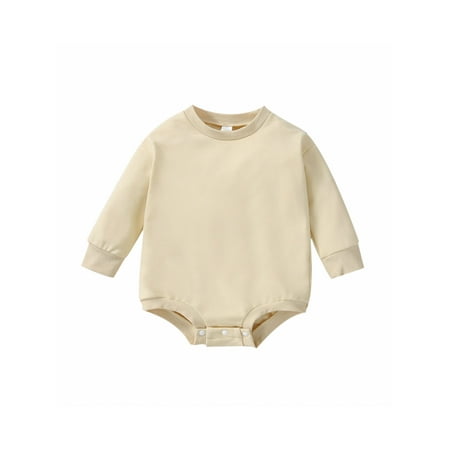

Infant Baby Girl Boy Oversized Sweatshirts Romper Knit Sweater Shirts Long Sleeve Pullover Top Autumn Winter Clothes