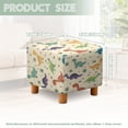 thumbnail image 5 of TSOVTHRID Cartoon Dinosaur Print Ottoman Cover Square Stretch Ottoman Slipcover Thick Storage Footrest Stool Covers with Elastic Band Furniture Protector for Pets, 5 of 7