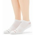 thumbnail image 2 of Ben Hogan Low Cut Motion Stripe 2 Pack White Socks Men 12 - 15, 2 of 4