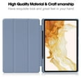 thumbnail image 3 of K-Lion Tri-Fold Folio Case for Samsung Galaxy Tab S9+ 12.4-Inch 2023 (SM-X810/X816/X818), Auto Wake/Sleep Kickstand Function Case Anti-Fall Pen Holder Shockproof Protective Slim Case Cover,Purple, 3 of 7