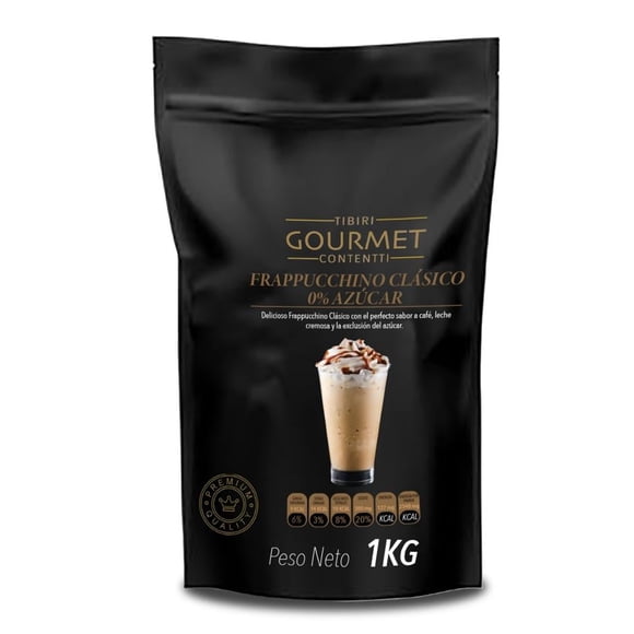 Polvo para Cappuccino Tíbiri Contentti Gourmet Clásico Cero Azúcar 1 Kg