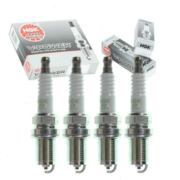 4 pc NGK V-Power Spark Plugs compatible with Suzuki Esteem 1.6L L4 1995-2000