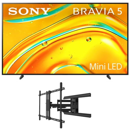 Sony K98XR50 98 Inch Bravia Mini LED 4K HDR TV with a Kanto PMX800 Full Motion Dual Stud Mount (2025)