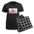 thumbnail image 5 of CafePress - Dachshund Women's Dark Pajamas - Women's Short Sleeve Print T-Shirt and Pants Dark Cotton Pajama Set, 5 of 7