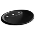 thumbnail image 3 of Kohler K-2839-8 Tides 20" Drop In Enameled Cast Iron Bathroom Sink - Off White, 3 of 8