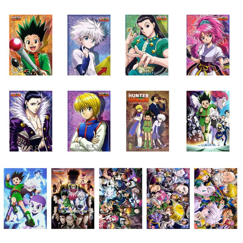 ABYSTYLE Hunter X Hunter Boxed Poster Set Includes 2 Unframed Mini Posters  15 x 20.5 featuring Gon, Killua, Leorio, Kurapika, Mereum, Neferpitou