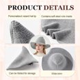 thumbnail image 4 of QualitChoice Vintage Hat Knit Pointed Hat Wizard For Halloween Up Wizard Wizard Hat Witch Halloween Felt Wool Cap Accessory light grey M（56-58cm）, 4 of 6