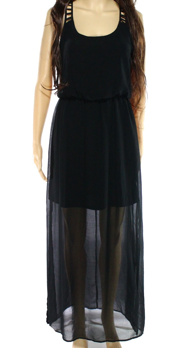 walmart black maxi dress