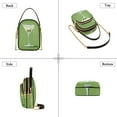 thumbnail image 3 of FORMRS Crossbody Bag for Women Quilted Travel Shoulder Cell Phone Purse with Chain Strap Handbag, Green Martini Glass, 3 of 7