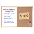 thumbnail image 2 of Koiauber Dry-Erase Cork Board Combo,Magnetic Whiteboard And Bulletin Board Combination,Wooden Frame Vision Board with Markers Push Pins for Office Home, 2 of 7