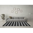 thumbnail image 3 of Ahgly Company Indoor Square Abstract Gray Modern Area Rugs, 6' Square, 3 of 4
