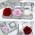 thumbnail image 2 of Clear Acrylic Plastic Jewelry Box Mini Storage Box Acrylic Flower Box New G1, 2 of 8