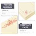 thumbnail image 4 of WASHWEPE 100 Pcs Papier pour Diplôme Beige Certificats Vierges pour Imprimer des Documents Académiques et de Bourse, 4 of 7