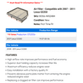 thumbnail image 2 of Air Filter - Compatible with 2007 - 2011 GS350 2008 2009 2010, 2 of 2