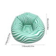 thumbnail image 3 of Inflatable Sofa Chair, Portable Outdoor Inflatable Lounger with Quick Inflation, Soccer Ball Print, PVC Material, 90x90x60cm, 3 of 6