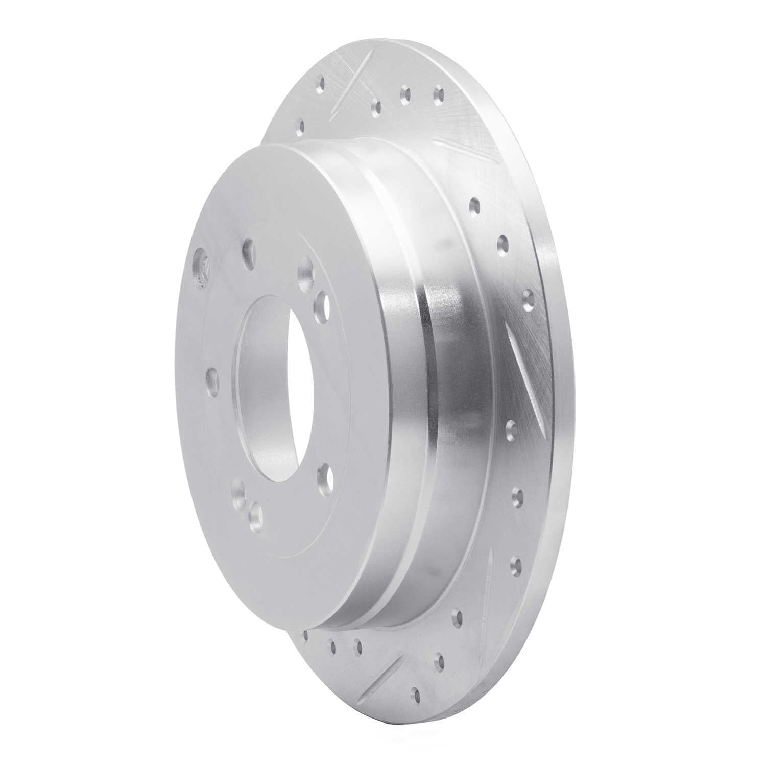 Dynamic Friction Company 631-03022L DFC Brake Rotor - Drilled And Slotted - Silver