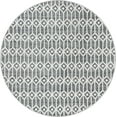 thumbnail image 2 of Rugs.com Lattice Trellis Collection Rug – 8 Ft Round Gray Low-Pile Rug Perfect For Kitchens, Dining Rooms, 2 of 9
