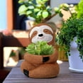 thumbnail image 3 of YLLSF Resin Sloth Succulent Potted Plant Decorative Landscape Desktop Home Decoration, 3 of 9