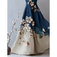 thumbnail image 5 of Women Multicolor Floral Print Sleeveless V-Neck Maxi Dress, 5 of 5