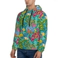 thumbnail image 3 of Lsque Turtles Pattern Casual Men's Hoodie,Hooded Sweatshirt with Kangaroo Pocket,Pullover Hoodie-4X-Large, 3 of 7