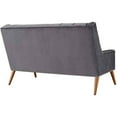 thumbnail image 4 of Modway Peruse Performance Velvet Loveseat in Gray, 4 of 5