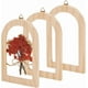 thumbnail image 1 of Juego de 3 marcos de fotos de madera con forma de arco, 16 x 10 cm (6,3 x 4 pulgadas), sin acabado, de madera maciza. Marcos flotantes para colgar en la pared., 1 of 6