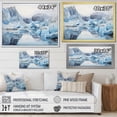 thumbnail image 4 of Designart "Minimalist Horizon In Greenland" Glacier Floater Framed Wall Art Prints, 4 of 5