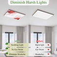 thumbnail image 5 of Marble Red Magnetic Fluorescent Light Covers for Ceiling Lights 2x4Ft,Gold White Modern Gradient Ocean Wavy Ripple Office Classroom Kitchen Drop Ceiling Light Covers Filters Shade Panel 2Packs, 5 of 9