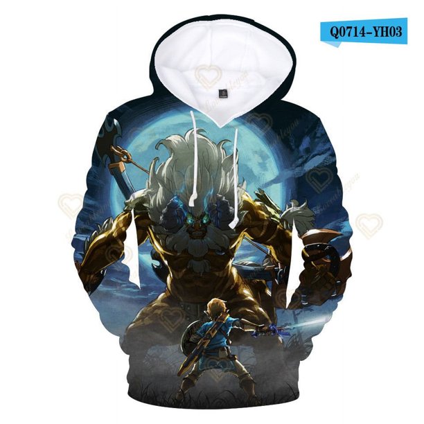 Sudadera con capucha de Zelda para hombre, ropa con estampado 3D de Zelda, lágrimas del Reino, jerséis Harajuku, niños y niñas xuanjing unisex