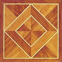 Wood Vinyl Flooring Tile 40 PC, Natural Wooden Grain Look, Self Adhesive and Waterproof Flooring Tiles for Living Room, Dining Room, Kitchen, (12" x 12")