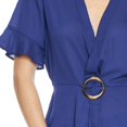 thumbnail image 4 of Blusa Mujer con hebilla Escote V Manga Olanes Marino azul 3XG INCÃGNITA 550440, 4 of 5