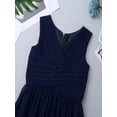 thumbnail image 7 of iiniim Big Girls V-Neck Chiffon Flower Girl Dress for Graduation Birthday Party Pageant Ball Gown, 7 of 7