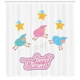 thumbnail image 3 of Ambesonne Saying Shower Curtain, Cartoon Sheep, 69"Wx84"L, Multicolor, 3 of 3