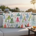 thumbnail image 5 of Christmas Outdoor Pillow Covers 20"x12" Set of 2, Waterproof Throw Pillow Covers for Patio Furniture, Cartoon Xmas Tree Winter Abstract Decorative Cushion Pillowcases for Garden Porch Couch Sofa, 5 of 9