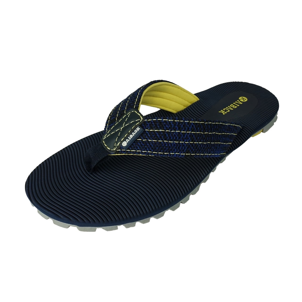 Men s Kaiback Wave Sport Flip Flops | Heavy-Duty Rubber Outdoor Sandals with Tough Tread & Arch Support
