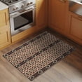 thumbnail image 2 of 2x3 Ft Entryway Area Rug, Brown Geometric Kitchen Rug Runner Washable Floor Mat, Southwestern Ethnic Vintage Non Slip Indoor Door Mat Throw Carpet for Bathroom Living Room Bedroom, 2 of 8