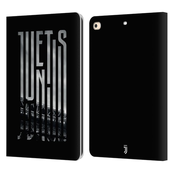 Head Case Designs Officially Licensed Juventus Football Club Graphic Logo Stadium Leather Book Wallet Case Cover Compatible With Apple iPad 9.7 2017 / iPad 9.7 2018