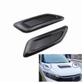 thumbnail image 2 of 2Pcs/Set Universal Car Hood Bonnet Vents Air Intake Scoop Flow Intake Front Engine Cover ABS Black Carbon Fiber Self-Adhesive, 2 of 5