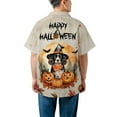 thumbnail image 5 of Happy Halloween Brittany Spaniel Witches Hat Pumpkin Carving Hawaiian Shirt Breathable Summer Unisex Merch Brittany Dog Lover Gifts Idea - 02019, 5 of 6
