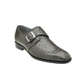 thumbnail image 3 of Belvedere Josh Gray Genuine Ostrich Monk Strap Men’s Shoe (9.5), 3 of 3