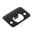 thumbnail image 2 of PAMINGONO Metal Repair Strike Plate Strike Plate Black Stainless Steel 1Pack, 2 of 8