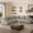 Light Gray, variant on Meeyar 109" Deep Seat Sectional Sofa with 4 Throw Pillows, 2PCS Modular Boneless Couches for Living Room, Beige