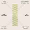 thumbnail image 3 of JONATHAN Y SANTA MONICA 2 x 10 Runner Rug, Trebol Moroccan Trellis Textured Weave - Green/Cream, SMB109G-210, 3 of 9